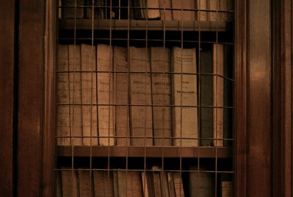 Vintage bookshelves for IGCSE Mathematics study habits article
